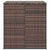 vidaXL Cushion Box Brown Gradient PE Rattan Large Cushion Box