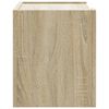 vidaXL Wall-mounted Bedside Cabinet Set of 2 Sonoma oak Engineered wood