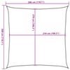 vidaXL Sunshade Sail 1.75 oz/ft&sup2; White 9.8x9.8' HDPE