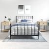 vidaXL Bedside Table Set of 2 Sonoma oak Engineered wood, iron Medium