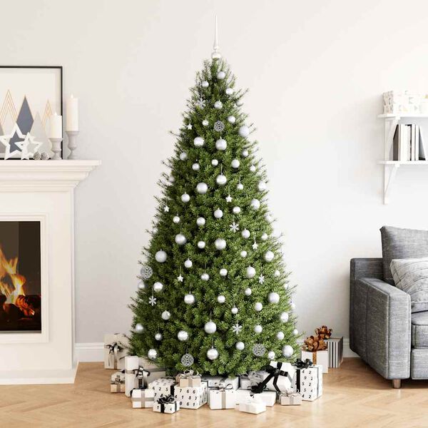 vidaXL Christmas Bauble Set Set of 111 Silver Polystyrene Various sizes