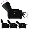 vidaXL Electric Massage Recliner Chair Black Polyester, Metal, Plywood