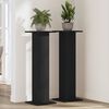 vidaXL Plant Stand 2 pcs Black Oak 11.81 x 11.81 x 37.40 in