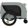 vidaXL Pet Bike Trailer Black and grey Oxford fabric Collapsible