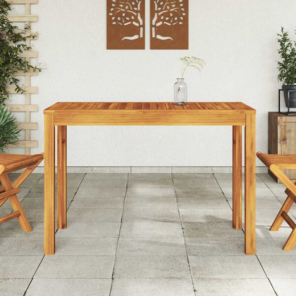 vidaXL Dining Table Natural Brown Solid Acacia Wood Medium