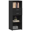 vidaXL Highboard Black Engineered wood Standard Highboard Rectangular