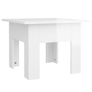vidaXL Coffee Table High gloss white Engineered wood Medium