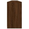 vidaXL Sideboard Brown oak Engineered wood, glass Large Sideboard