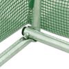 vidaXL Greenhouse Green Polyethylene, Galvanized Steel Large