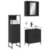 vidaXL Bathroom Cabinet Set Black