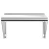 vidaXL Wall Shelf Silver Stainless Steel 19.7 x 11.8 x 12.2 in