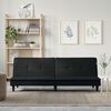 vidaXL Sofa Bed Black Fabric