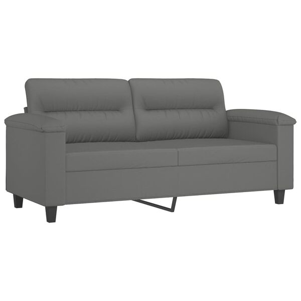 vidaXL Sofa Set Dark gray