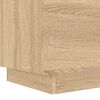 vidaXL Bedside Cabinet Set of 2 Sonoma oak Engineered wood Medium