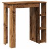 vidaXL Bar Table Old Wood Engineered wood Medium Bar Table Rectangular
