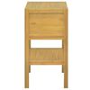 vidaXL Bathroom Cabinet Natural Teak Solid Teak Wood Medium