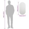 vidaXL Mirror Transparent Glass 31.5x15.7 in Modern Mirror