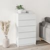 vidaXL Drawer Cabinet White Engineered wood Medium Drawer Cabinet