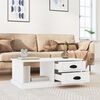 vidaXL Coffee Table White Engineered wood Medium Coffee Table