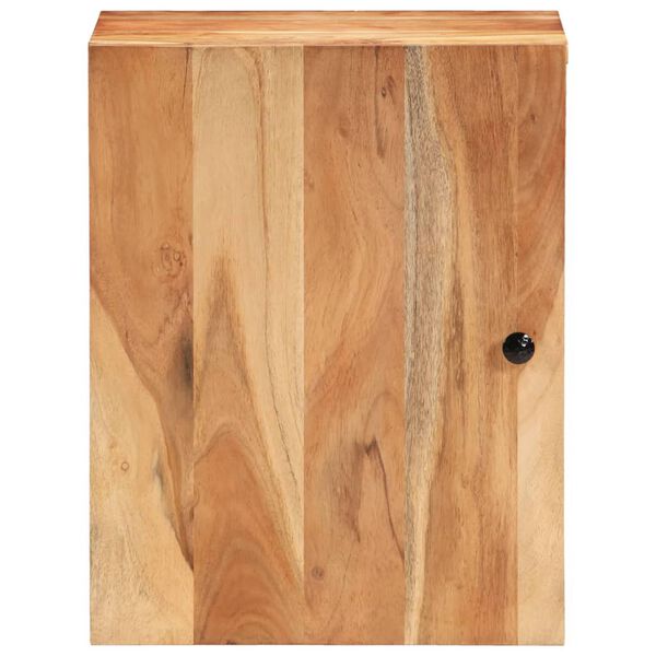 vidaXL Bathroom Wall Cabinet Natural Wood Solid acacia wood, engineered wood