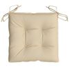 vidaXL Pallet Cushion Set of 4 Beige Oxford fabric (100% polyester)