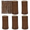 vidaXL Lawn Fence 5 pcs Brown 78.74 x 11.81 in