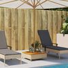 vidaXL Parasol Base Cover Beige and brown PE Rattan and Acacia Wood