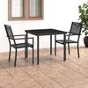 vidaXL Outdoor Dining Set Black and Anthracite