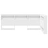 vidaXL Storage Headboard with Shelf White 35.43 in Engineered Wood
