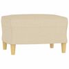 vidaXL Sofa Chair With Footstool Cream