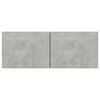 vidaXL TV Cabinet Set of 3 Concrete Grey Engineered Wood Medium