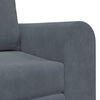vidaXL Sofa Bed Dark Grey 58.27 x 27.95 x 32.68 in Velvet