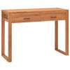 vidaXL Desk with 2 Drawers 39.4"x15.7"x29.5" Teak Wood