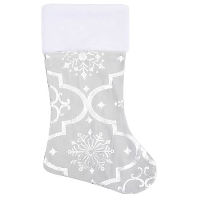 vidaXL Luxury Christmas Tree Skirt with Sock White 59.1" Fabric