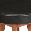 vidaXL Bar Stool Set of 2 Black and Brown