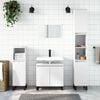 vidaXL Bathroom Cabinet White Engineered wood, iron Tall Modern