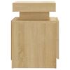 vidaXL Bedside Cabinet Sonoma Oak Engineered Wood Medium Bedside Cabinet