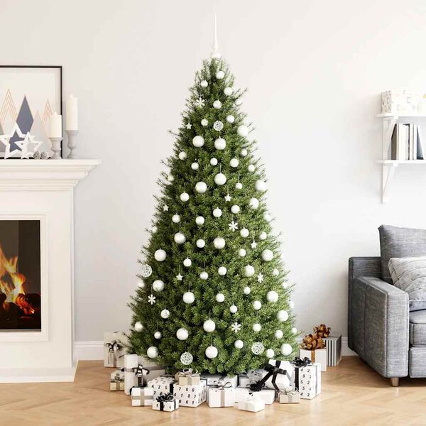 vidaXL Christmas Bauble Set Set of 111 White Polystyrene (PS)