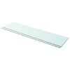 vidaXL Glass Panel Set of 2 Clear Toughened Glass 39.4 x 9.8 in