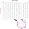 vidaXL Hexagon Fence Grey 1.64 x 32.81 ft PVC