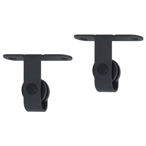 vidaXL Mini Sliding Cabinet Door Kit Carbon Steel 48"