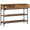 vidaXL Console Table Old Wood 72.5 x 25 x 75 cm Engineered Wood