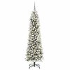 vidaXL Artificial Christmas Tree with 300 LEDs White 82.68 in