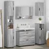 vidaXL Bathroom Furniture Set 5 pcs Grey sonoma Engineered wood