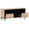 vidaXL TV Cabinet Natural wood Solid mango wood, engineered wood Medium