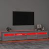 vidaXL TV Cabinet Grey sonoma Engineered wood Large Lights TV Cabinet