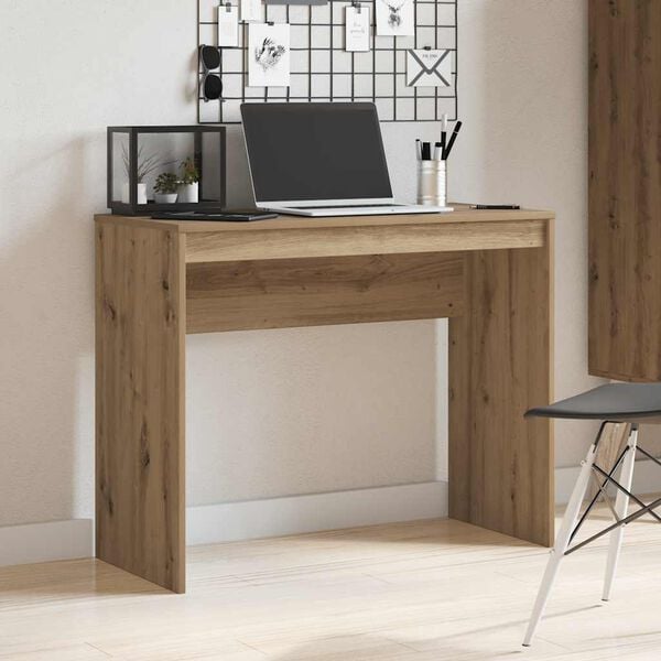 vidaXL Desk Artisan Oak Engineered Wood Small Durable Desk