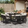 vidaXL Garden Dining Set Light Grey, Anthracite