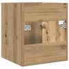 vidaXL Bathroom Sink Cabinet Artisan Oak Engineered Wood, Iron