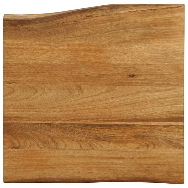 vidaXL Table Top 15.7"x15.7"x1" Live Edge Solid Wood Mango